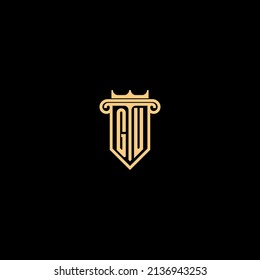 GU line concept logo in high quality professional design that will be best for companies related to real estate