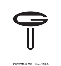 GU logo letter design