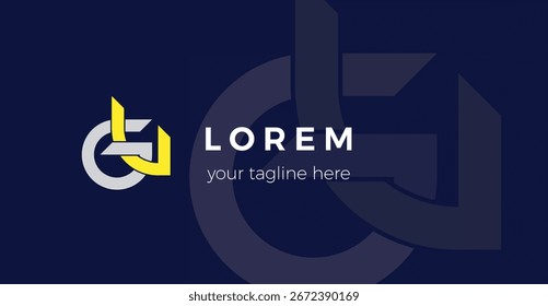 GU logo with the letters G and U intersecting or overlapping