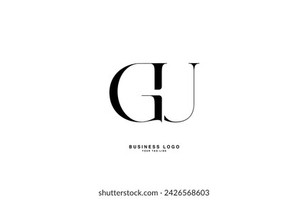 GU, UG, G, U, Abstract Letters Logo Monogram