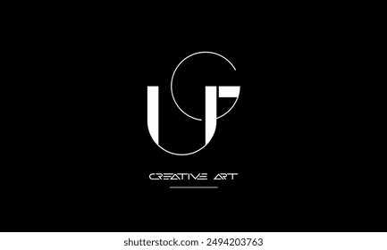 GU, UG, G, U letras abstractas logo monograma