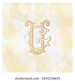 GU, UG, logo GU, Letter GU,  Monogram GU, Logo for Wedding , monogram for Wedding , Wedding Monogram, Wedding Logo, Logo Design , Monogram Vintage