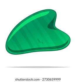Gua sha massager jade stein vektor einzelne grafik