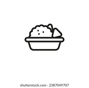 Guacamole icon vector. Linear style sign for mobile concept and web design. Guacamole symbol illustration. Pixel vector graphics - Vector.
