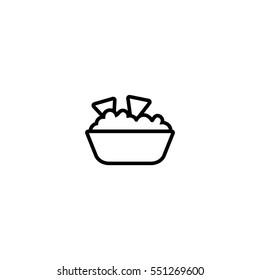 Guacamole line icon