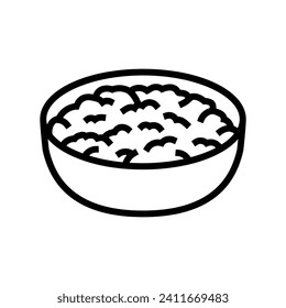 guacamole mexican cuisine line icon vector. guacamole mexican cuisine sign. isolated contour symbol black illustration