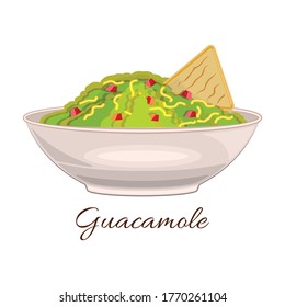 Guacamole vector icon.Cartoon vector icon isolated on white background guacamole.