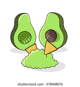 Guacamole vector illustration