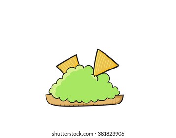 Guacamole vector illustration