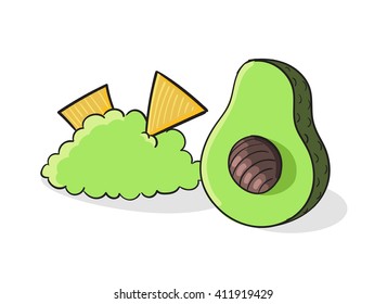 Guacamole vector illustration