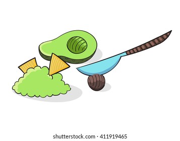 Guacamole vector illustration