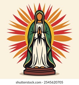 Guadalupe Day background. Vector illustration.