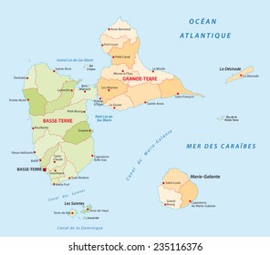 Guadeloupe Administrative Map