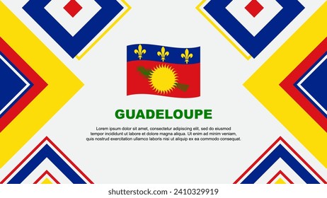 Guadeloupe Flag Abstract Background Design Template. Guadeloupe Independence Day Banner Wallpaper Vector Illustration. Guadeloupe Independence Day