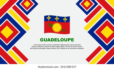 Guadeloupe Flag Abstract Background Design Template. Guadeloupe Independence Day Banner Wallpaper Vector Illustration. Guadeloupe