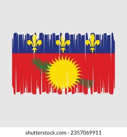 Bandera de Guadalupe con vector de pincel Ilustración