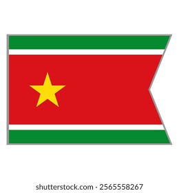 Guadeloupe flag vector design and illustration , National flag country with original color, Pennon flag