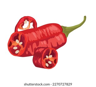 icono del guajillo chili caliente