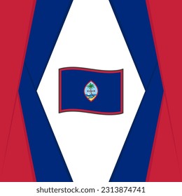 Guam Flag Abstract Background Design Template. Guam Independence Day Banner Social Media Post. Guam Background