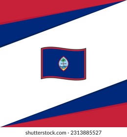 Guam Flag Abstract Background Design Template. Guam Independence Day Banner Social Media Post. Guam Design