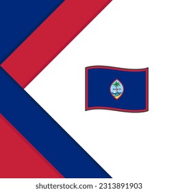 Guam Flag Abstract Background Design Template. Guam Independence Day Banner Social Media Post. Guam Illustration
