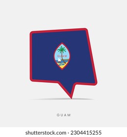 Guam flag bubble chat icon