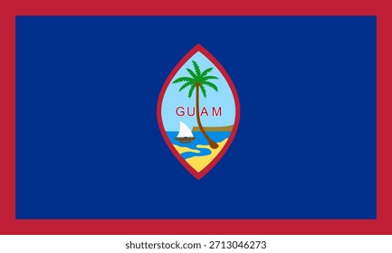 Icono de la bandera de Guam en alta calidad