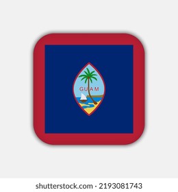 Guam flag, official colors. Vector illustration.