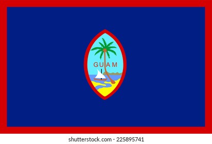Guam Flag Vector.