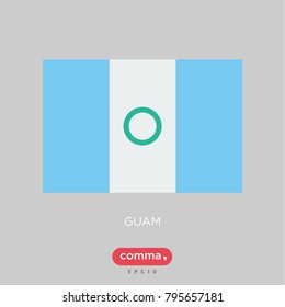 Guam flag vector