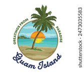 Guam Island Vector illustration, good for t shirt design