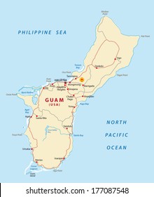 Guam map