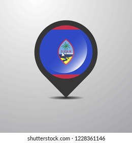 Guam Map Pin