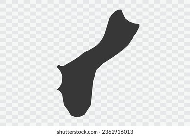 Color de la sombra del mapa de Guam en los archivos de calidad de fondo blanco Png