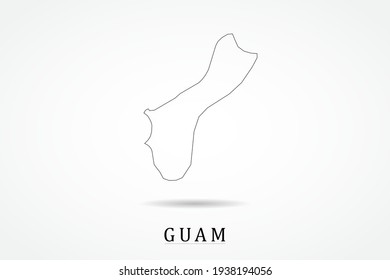 638 Guam outline Images, Stock Photos &amp; Vectors | Shutterstock