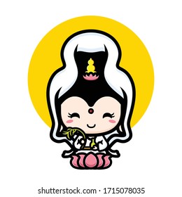 Guan Yin character vector design