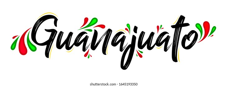 Guanajuato City Mexico Patriotic Banner design vector illustration.