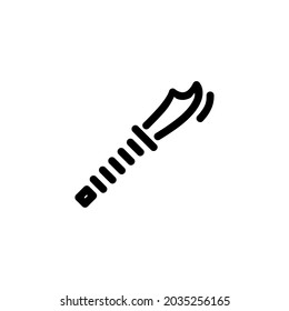 Guandao Chinese Weapon Warriors Vector Icon Logo Symbol for Graphic Design and Web