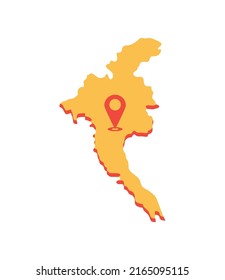 Guangzhou Location Map Icon Isolated