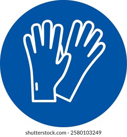 Guantes de nitrilo, elementos de protección, epp, equipo de trabajo,Nitrile gloves, protection elements, ppe, work equipment, sign, symbol