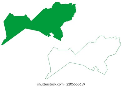 Gemeinde Guaraciaba do Norte (Staat Ceará, Gemeinden Brasilien, Föderative Republik Brasilien) Karte, Vektorgrafik, Skizze Guaraciaba do Norte Karte