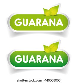 Guarana sign label vector