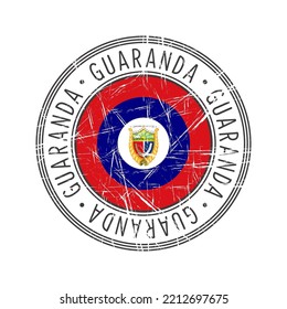 Guaranda city, Ecuador vector rubber stamp over white background