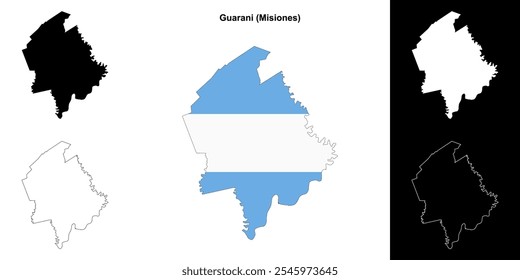 Conjunto de mapas do departamento de Guarani (Misiones)