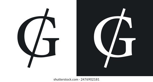 Guarani sign collection. thin icon collection.