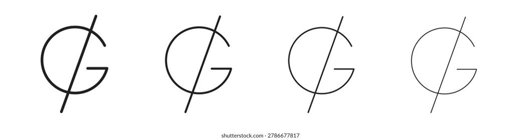 Guarani sign vector for website and app UI
