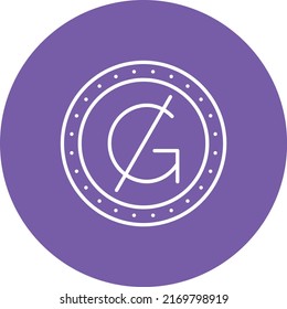 Guarani vector icon. Can be used for printing, mobile and web applications.