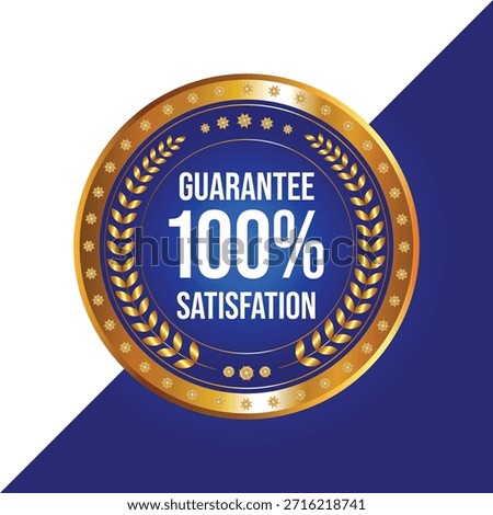 Guarantee 100 satisfaction seal logo