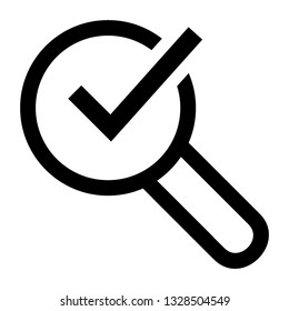 Guarantee approval certificate , vector illustration isolated on white background and icon black color- Vector