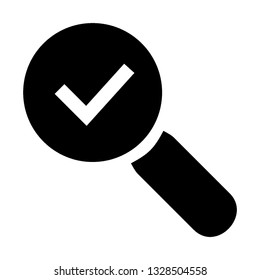 Guarantee approval certificate , vector illustration isolated on white background and icon black color- Vector